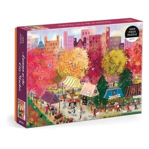 Galison Autumn at The City Market – 1000 Piece Puzzle